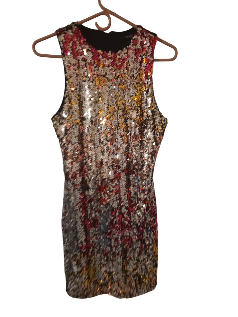 Forever 21 Multicolor Sequin Bodycon Mini Dress